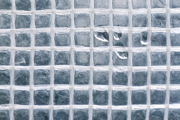 Gouttes d eau sur une texture carrée