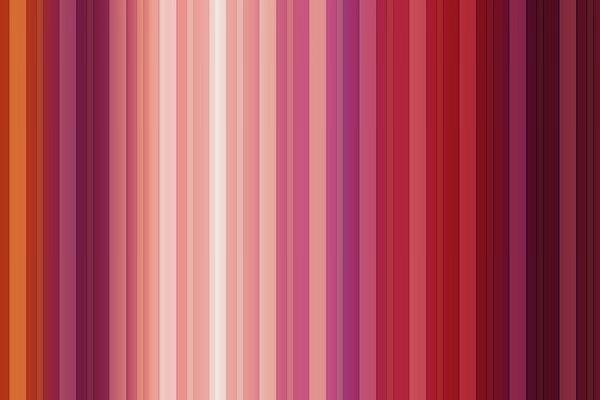 Bandes de différentes nuances de rouge