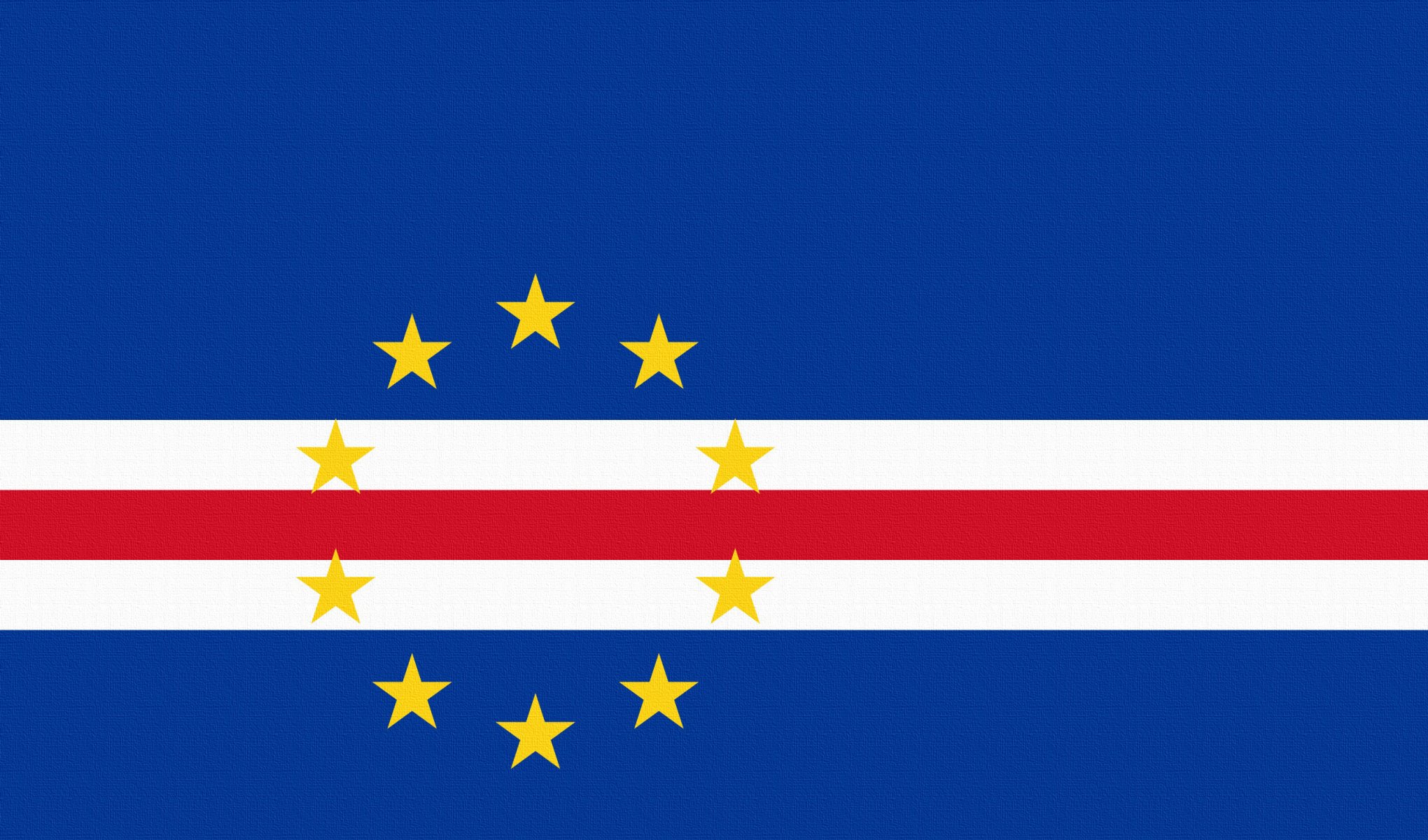 drapeau cap-vert horizontal étoiles