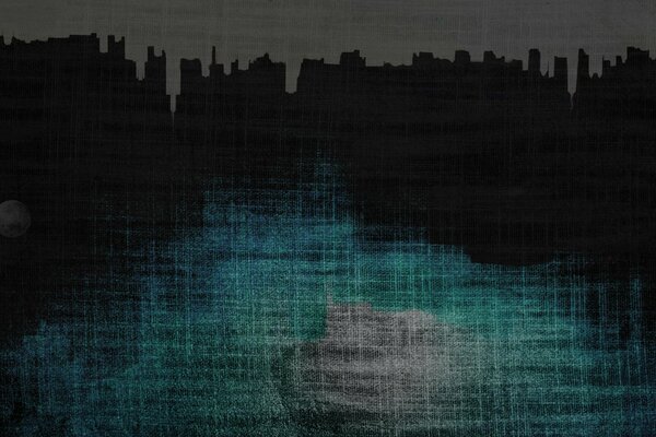 Économiseur d écran en tissu noir vert