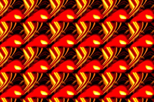 Image des lumières rouges de la flamme
