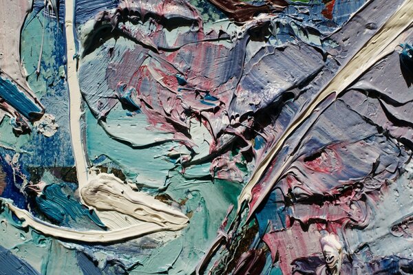 Mélange de textures et huile et huile et peinture