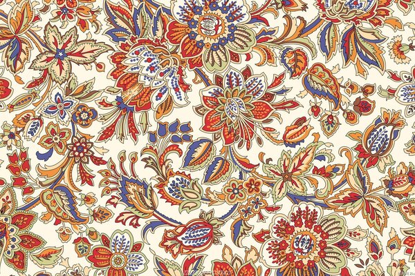 Fond de motifs de fleurs et de feuilles