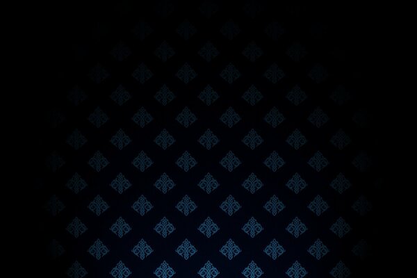Abstraction des figures bleues sortant dans l obscurité