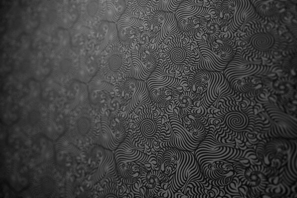 Motifs inhabituels en noir et blanc avec des tigres