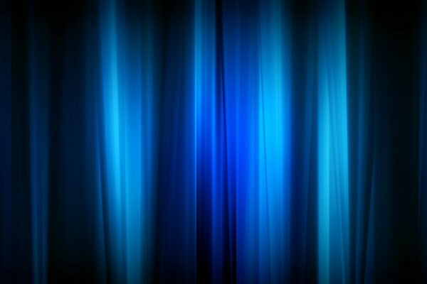 Lignes palpitantes sur fond bleu