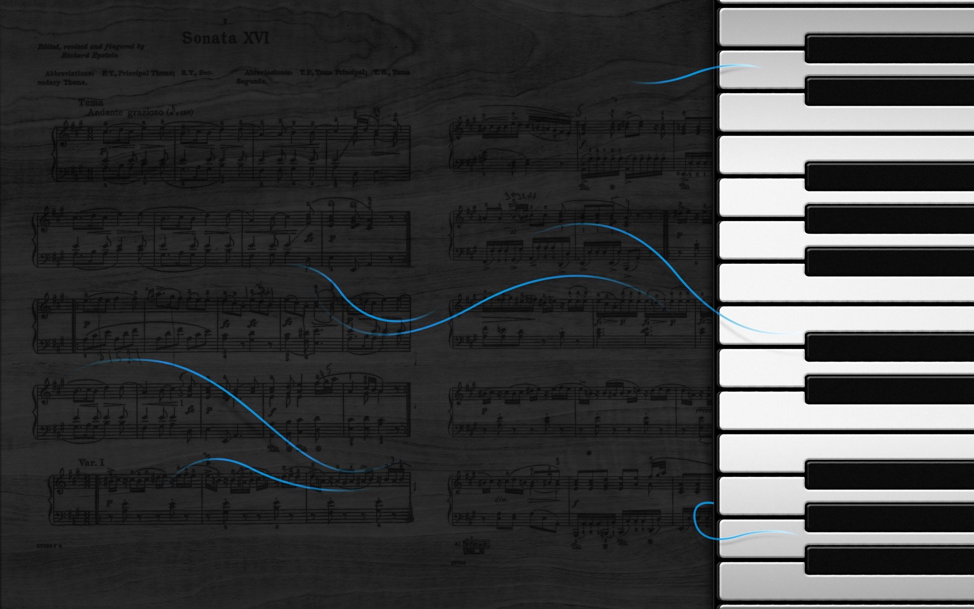 notes touches dessin