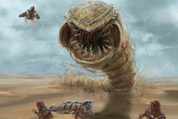 Monstre et sable mouvant