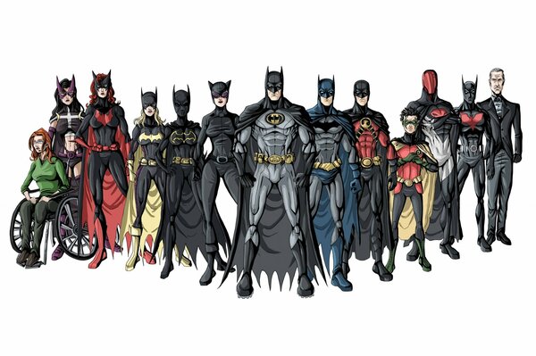 Super-Héros Marvel. Animation sur fond blanc