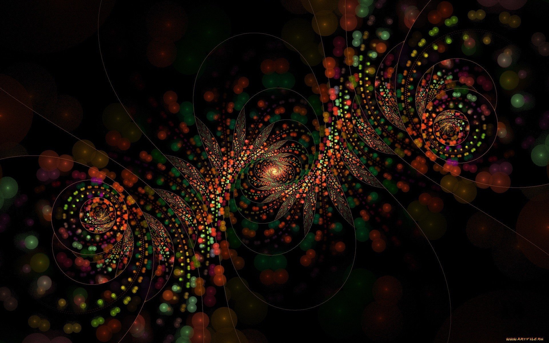 couleurs fond fractales