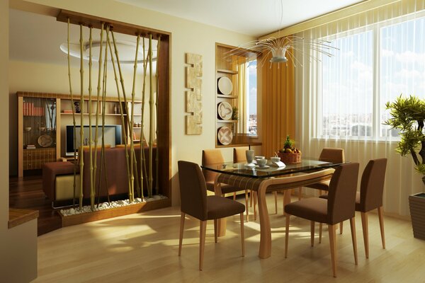 Intérieur de la maison. Graphiques 3d. photo