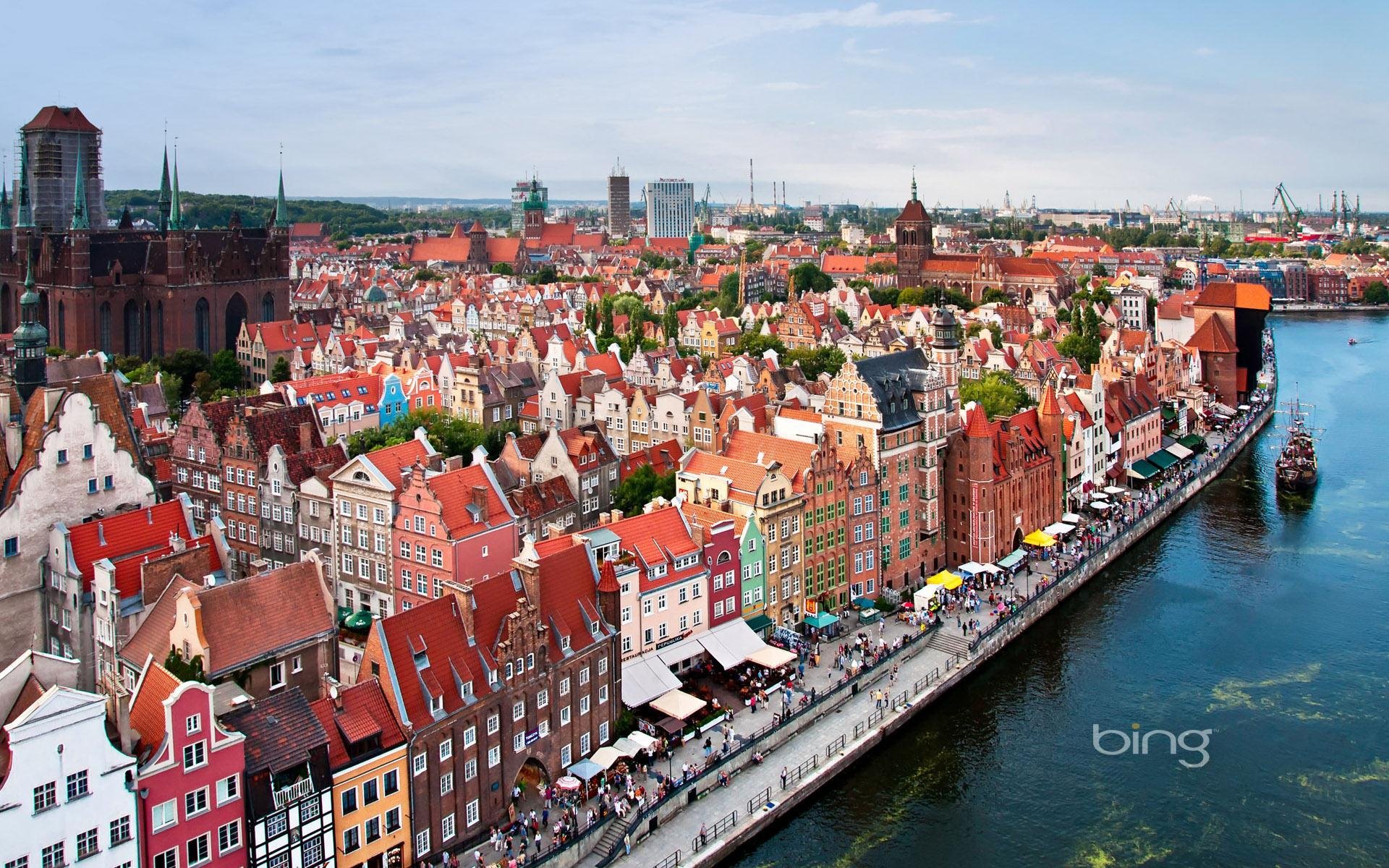 quai maisons europe rivière canal eau cathédrale navire ciel paysage