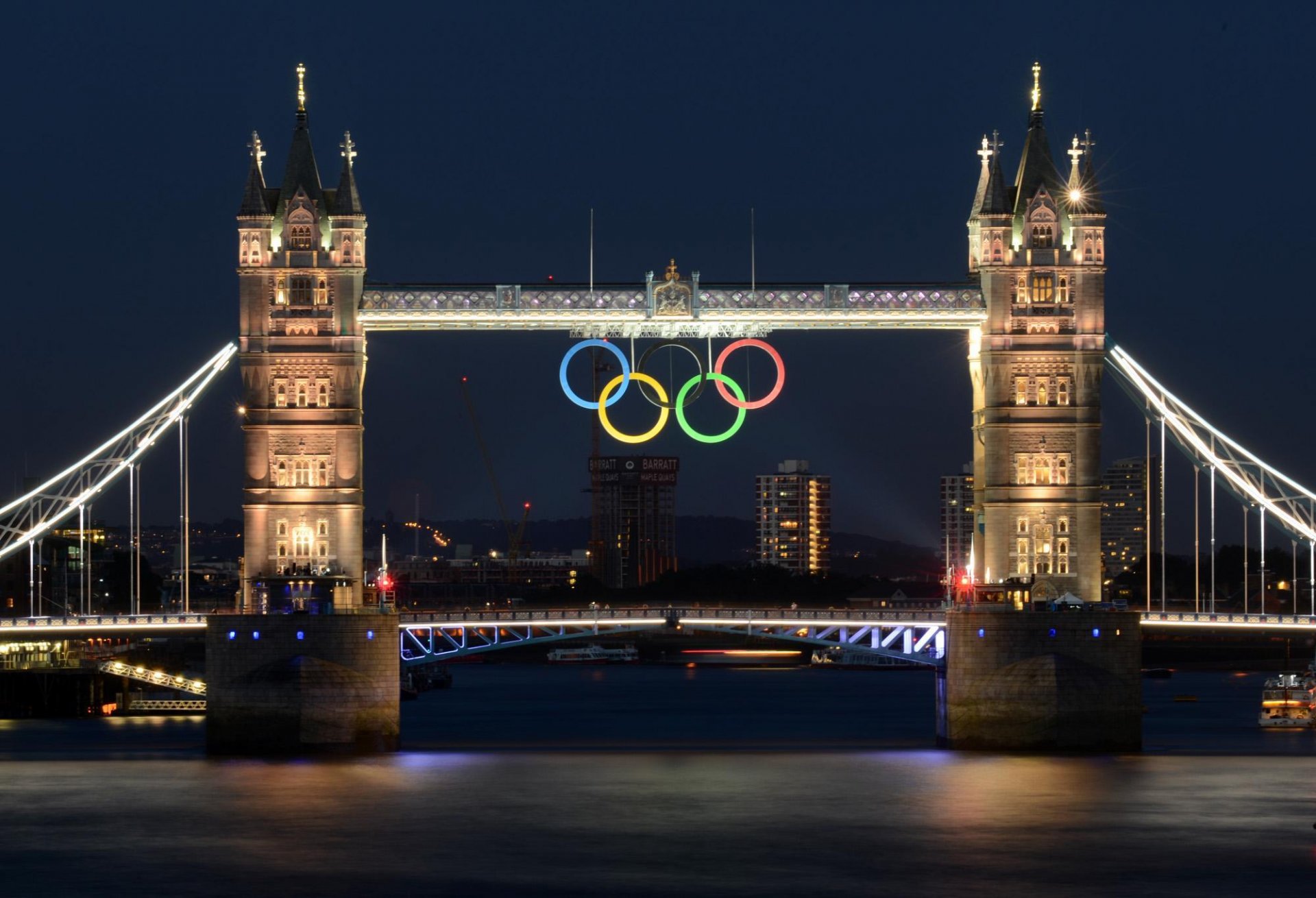 londres rivière tamise tower bridge pont 2012 jeux olympiques