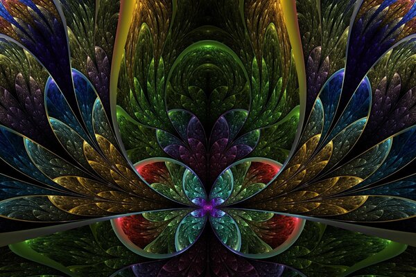 Demi-cercles multicolores scintillant d une lumière tamisée