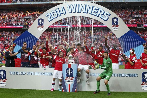 Équipe de football vainqueur de la fa Cup