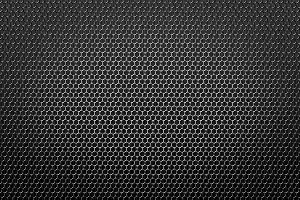 Texture, maille métallique noire