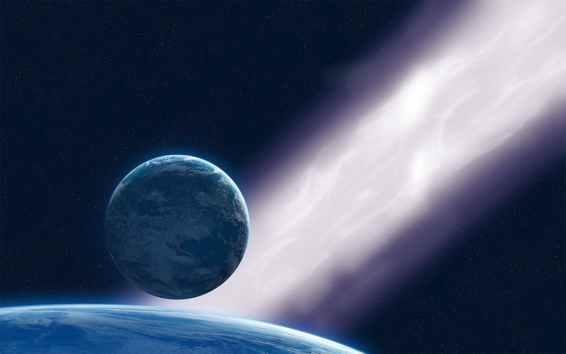 espace planètes étoiles