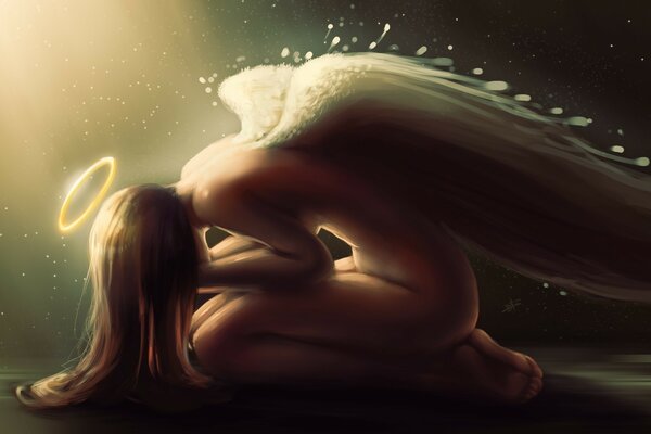 Angel girl est descendu sur terre dans notre siècle