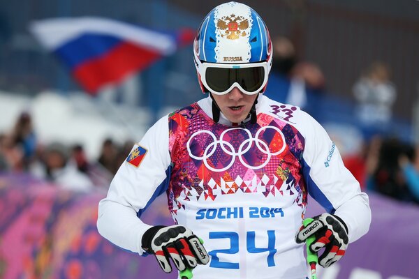 L athlète russe Egor Korotkov avant le départ