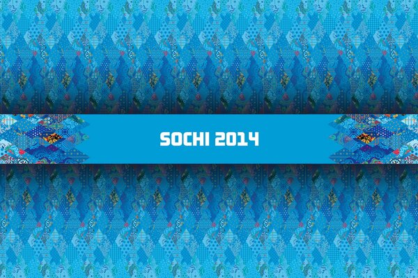 Emblème des jeux olympiques de Sotchi 2014, couleur bleue