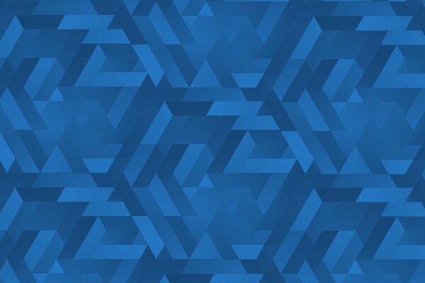 Motif de triangles bleus clairs et foncés