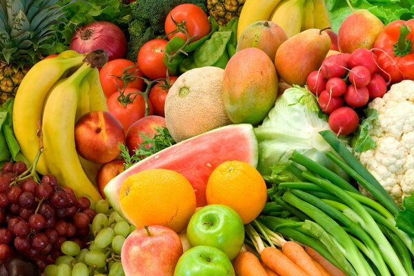 L abondance des aliments végétaux est tout pour les végétaliens