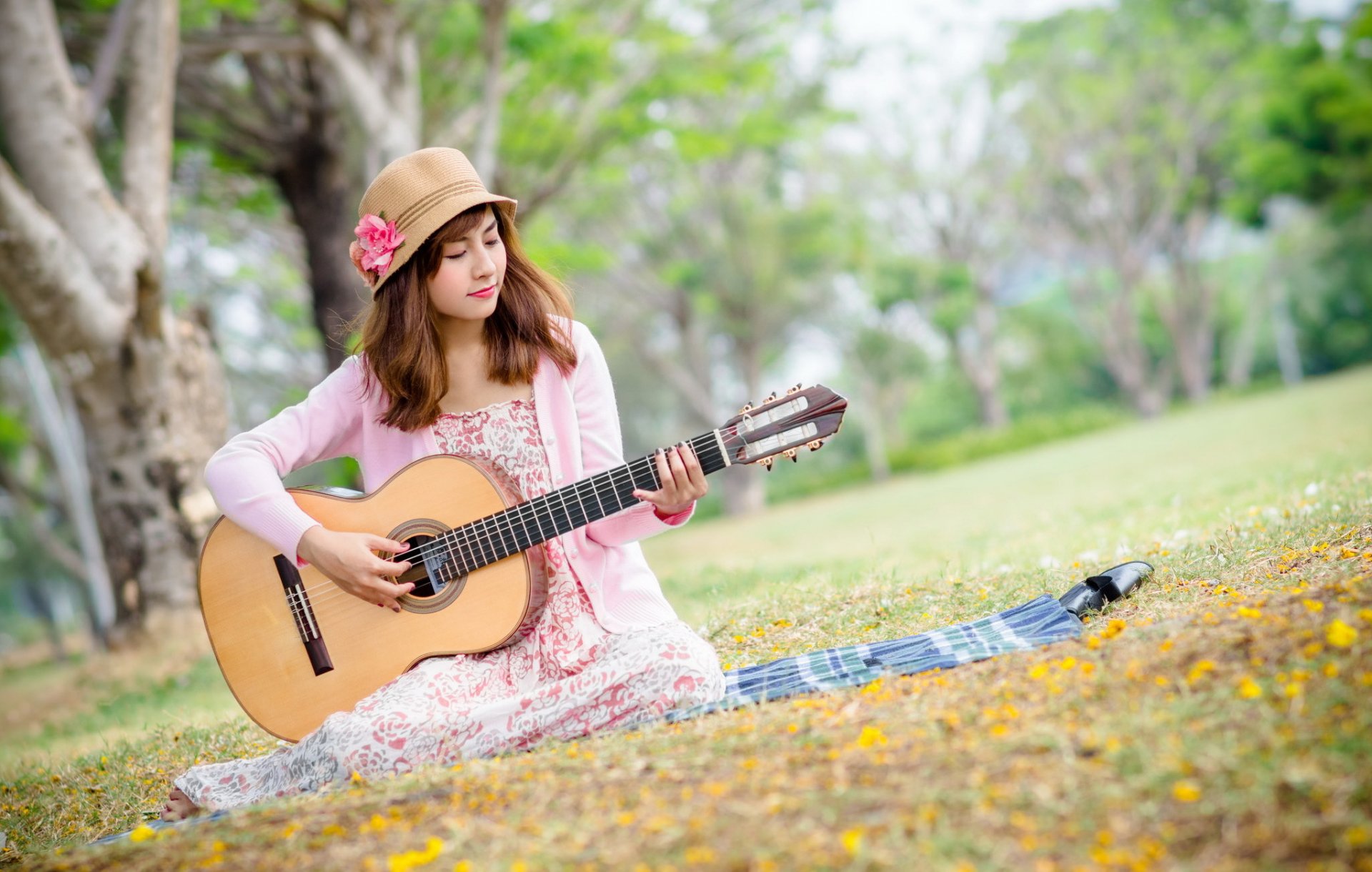 fille guitare musique