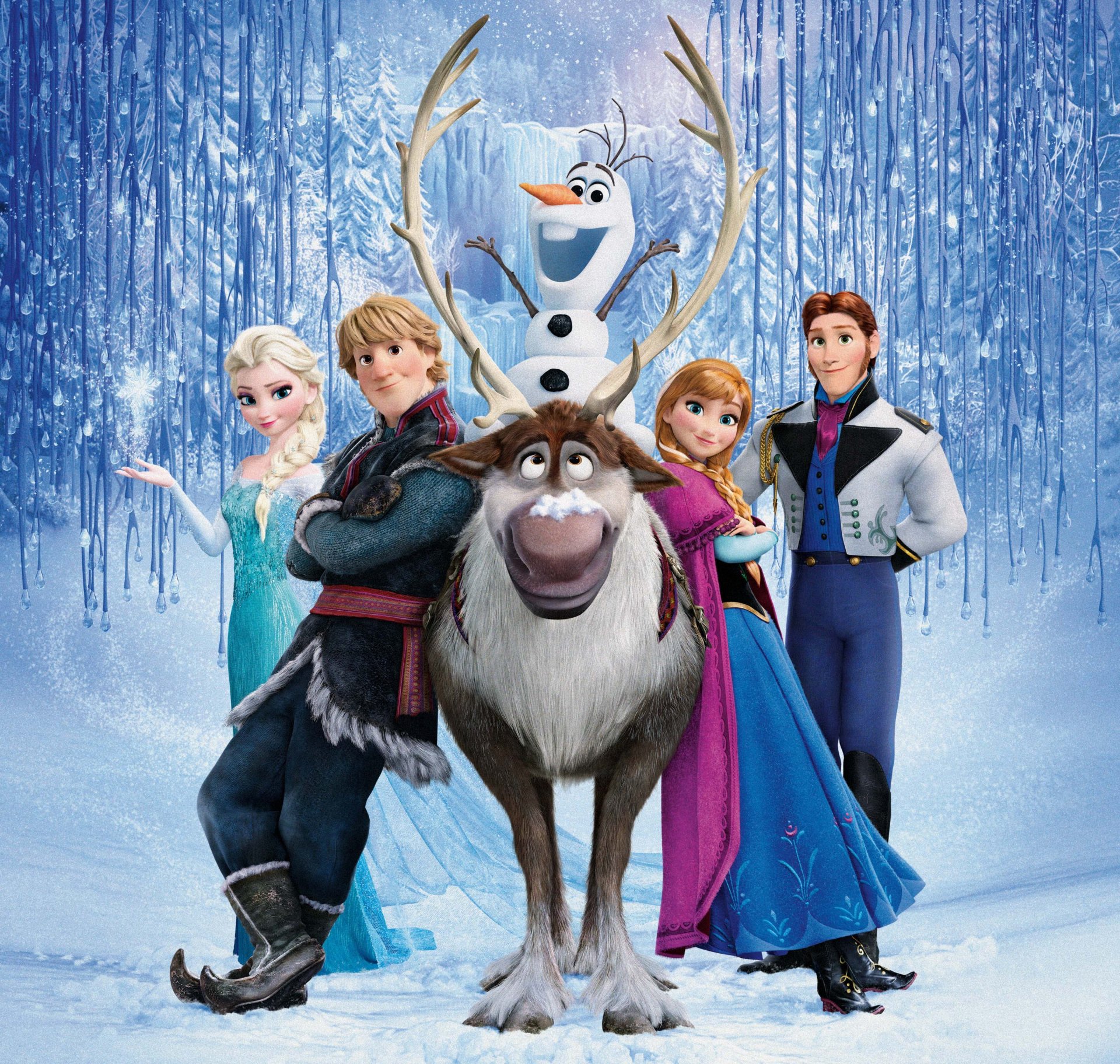 frozen walt disney 2013 arendelle elsa hans anna kristoff sven olaf coeur froid animation erendel royaume neige flocons de neige château de glace reine hans cerf bonhomme de neige princesse
