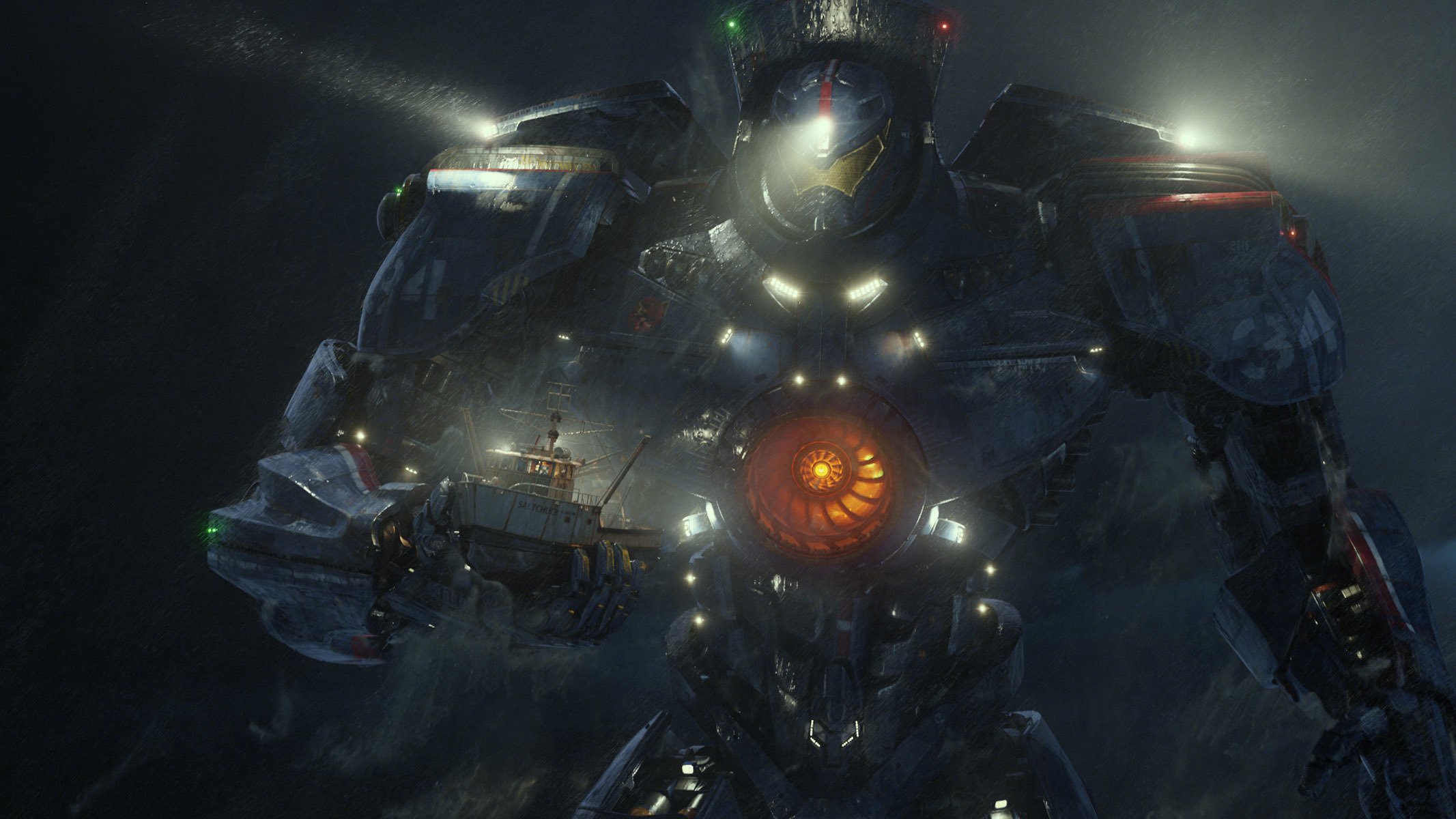pacific rim frontière du pacifique robot vagabond navire