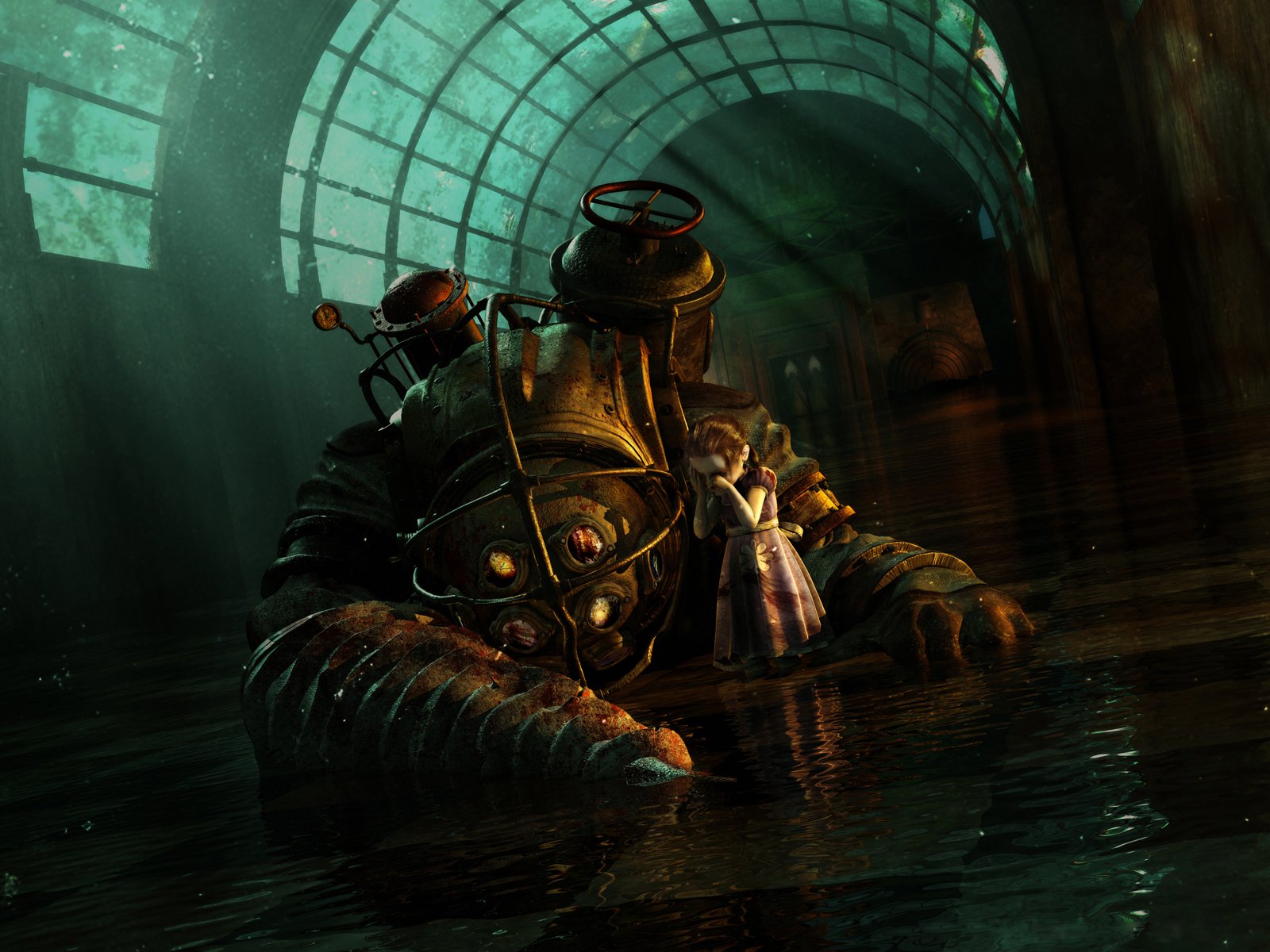 bioshock eau fille combinaison spatiale