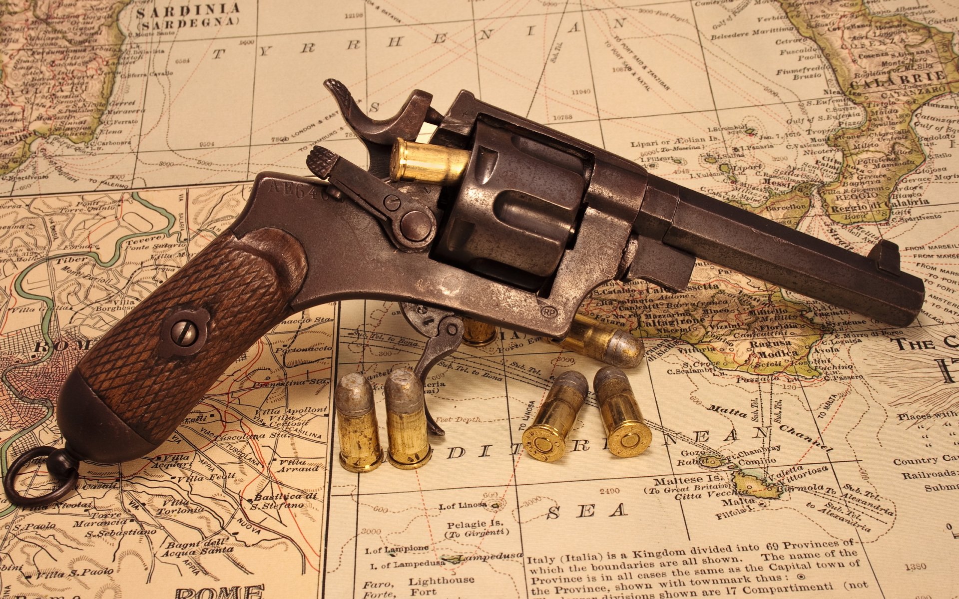 revolver arme fond