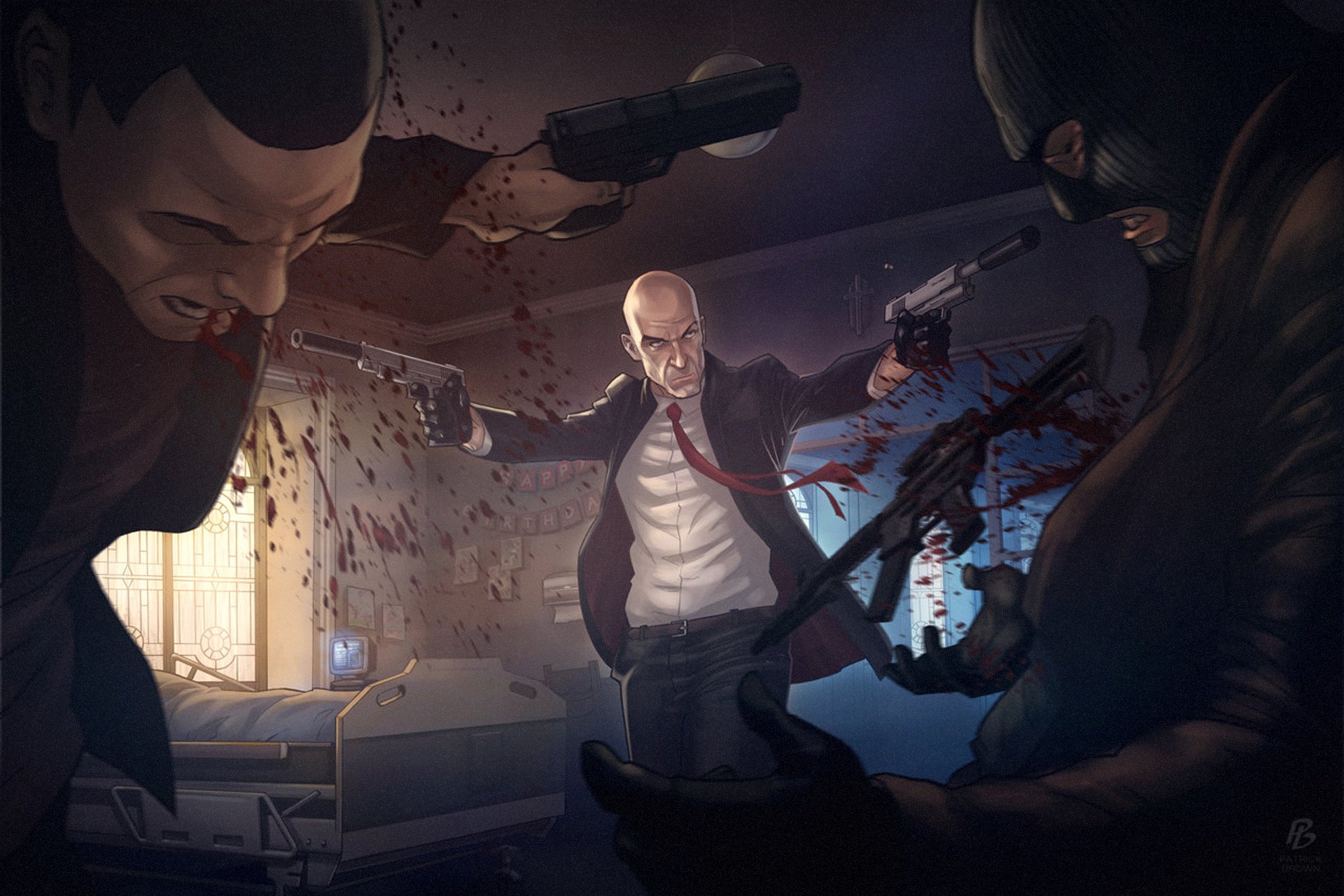 hitman absolution tueur à gages assassin arme pistolets agent 47 patrick brown