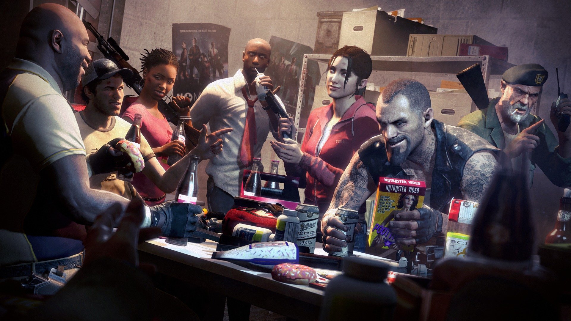 left 4 dead ellis nick coach rochelle zoe bill francis loui