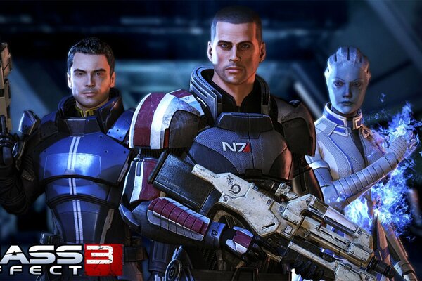 Shepard trouvé et Liana dans mass effect 3