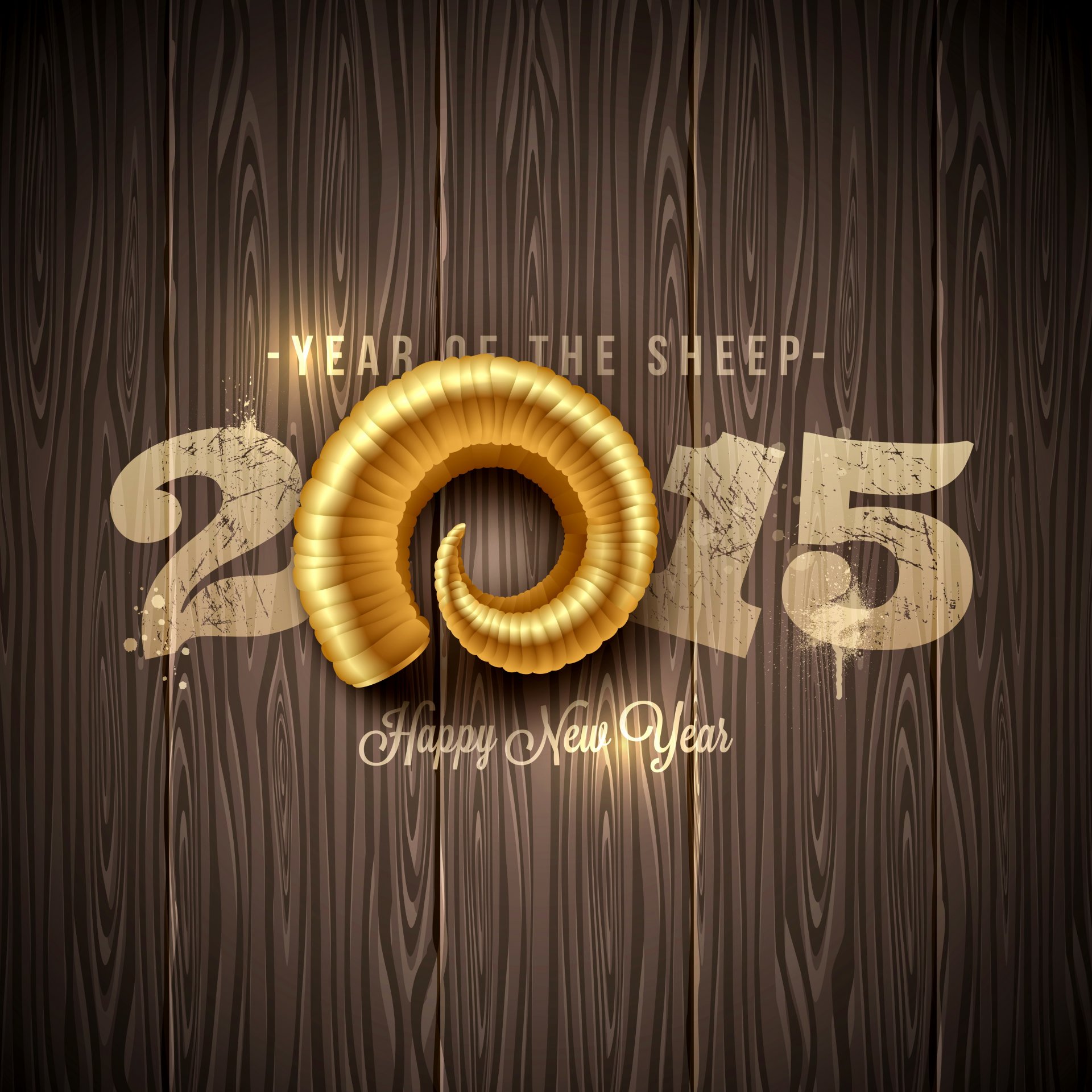 2015 heureux nouvel an or moutons l année des moutons