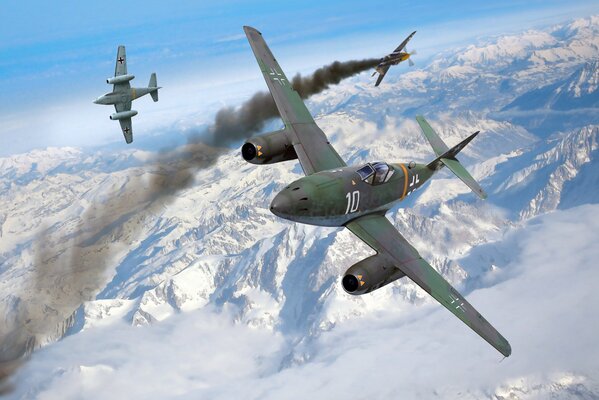 Avions de combat en combat aérien