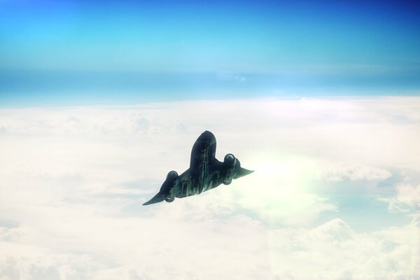 Avion sr -71 Merle noir en vol