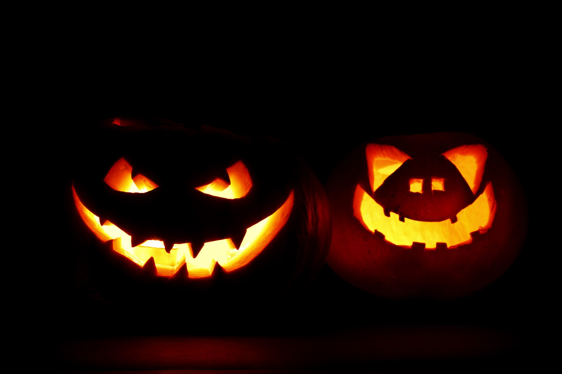 halloween citrouille visage repos sourire nuit automne