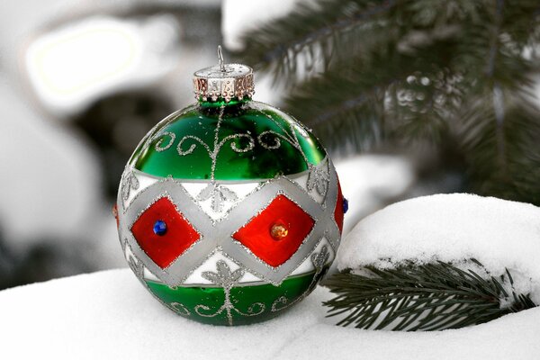 Gros plan de jouet de Noël