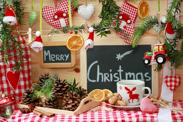 Décorations de table pour Noël