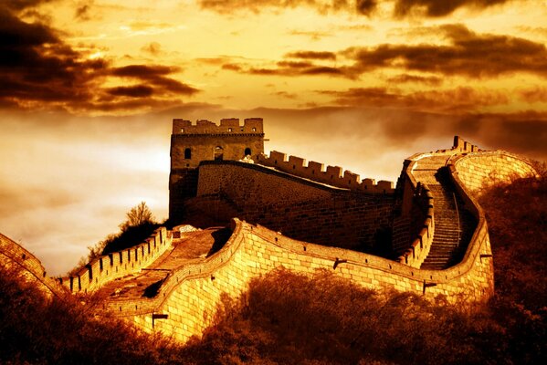 La grande muraille est l une des merveilles du monde