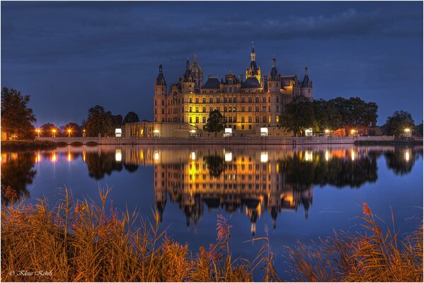 Châteaux de lumières de nuit en Allemagne
